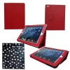 Bear Motion ® Premium Folio Case for iPad 2 / iPad 3 (the new iPad) With Built-in Stand for iPad3 - Red OGP