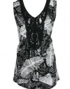 Jones New York Signature Womens Embroidered Tank Top