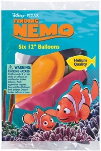 Finding Nemo Printed 12in Latex Balloons 6ct