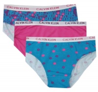 Calvin Klein Girls Turquoise and Hot Pink Bikini 3 Pack for girls (6/7)