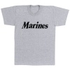 Military Grey Physical Training T-Shirt w/ Marines Logo