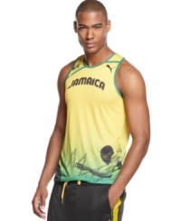 Reach high. Take your performance to the next level with this singlet shirt from the Puma Usain Bolt collection, designed to keep you in the zone.