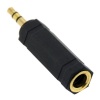 GTMax Gold Plated Stereo 3.5mm Male to 6.35mm Female Adapter(1/8 M to 1/4 F)