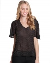 GUESS Tori Top, JET BLACK MULTI (MEDIUM)