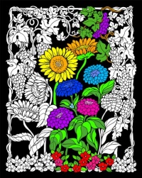 Sunflower Garden - 16x20 Fuzzy Velvet Poster