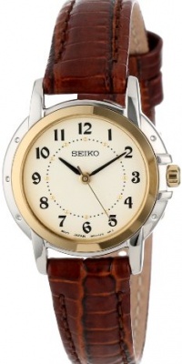 Seiko Women's SXGA02 Brown Leather Strap Watch