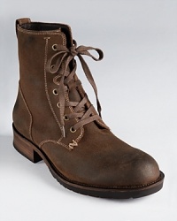 Crafted in quality suede, these casual boots from John Varvatos USA highlight your discerning taste.