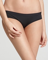 A basic bikini with a logo stamped waistband from Elle Macpherson. Style #E15-940