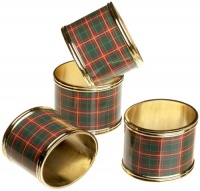 Lenox Nouveau Plaid Napkin Rings, Set of 4