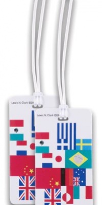 Lewis N. Clark 2-Pack International Flag Luggage Tag