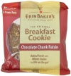 Erin Baker's Breakfast Cookies, Chocolate Chunk Raisin, 3-Ounce Individually Wrapped Cookies (Pack of 12)