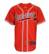 MLB Youth Atlanta Braves Scarlet Alternate Replica Baseball Jersey