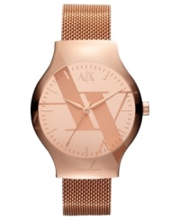 With a strong and stylish mesh steel bracelet, this AX Armani Exchange watch blends the best of both worlds.