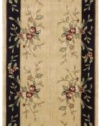 Nourison Chambord Area Rug - Beige/Black Size - 2.3 x 8 ft.