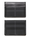 Card case with three card slots. Signature check.