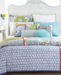 Style&co. Bedding AQUA WAVE Quilted Standard Shams, Pair