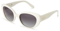 Kate Spade Womens FRANCA 0EG8 Cat Eye Plastic Sunglasses,Ivory Frame/Grey Gradient Lens,One size