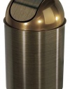 Umbra Mezzo Trash Can, Bronze (with lid)