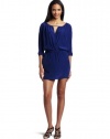 Twelfth St. By Cynthia Vincent Women's Cross Front Mini Dress, Midnight, Small