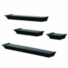 John Sterling 0139-BK4 4-Piece Decorative Ledge Set, Black