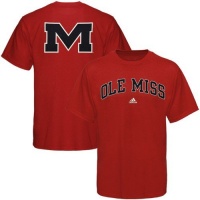 adidas Mississippi Rebels Cardinal Relentless T-shirt