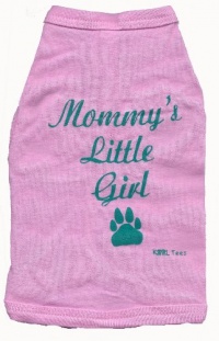 Kool Tees Mommy's Little Girl Dog Tee, Medium