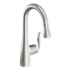 Moen 5995CSL Arbor One-Handle High Arc Pulldown Single Mount Bar Faucet, Classic Stainless