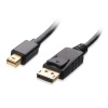 Cable Matters Gold Plated Mini DisplayPort | Thunderbolt to DisplayPort Cable in Black 6 Feet