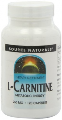 Source Naturals L-Carnitine 250mg, 120 Capsules