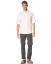 Cubavera Men's Pintuck Placket Shirt with Embroidered Detail