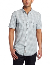 Calvin Klein Jeans Men's Austin Seersucker Check Short Sleeve Woven Shirt