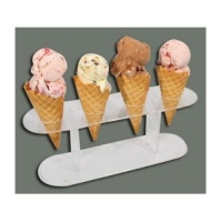 Acrylic Ice Cream Cone Holder - 4 Holes