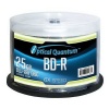 Optical Quantum OQBDR06LT-50 6X 25GB BD-R Single Layer Blu-Ray Recordable Blank Media Logo Top, 50-Disc Spindle