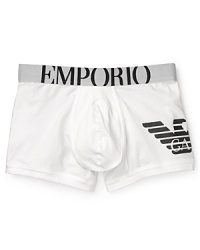 Laying the foundation is critical when you're building anything, including your day's attire. Work or weekend, start things right with a logo boxer brief from Emporio Armani, constructed in soft breathable cotton with a bit of stretch for a truer, body-defined fit.