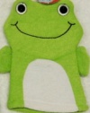 Terry Cloth Bath Puppet / Wash Cloth / Bathmitt / Bath Mitt / Green (Frog)