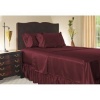 Royal Opulance Satin King Sheet Set, Burgundy