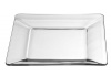 Libbey Crisa Tempo Square Dinner Plate, 10-Inch , Box of 12, Clear