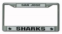 NHL San Jose Sharks Chrome Frame (Silver)