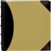 Pioneer High Capacity Sewn Fabric and Leatherette Cover Photo Album, Black on Beige