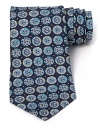 A resplendent tie from the always handsome designs of Emilio Pucci, crafted in silk with a classic width.