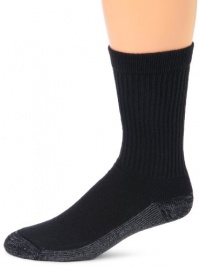 Magnum DC-2 Steel Toe Cotton Crew Sock, 3 Pair Pack (Black)