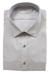 Michael Kors Non-Iron Tonal Stripe Dress Shirt - Greystone