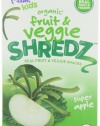 Plum Kids Organic Fruit and Veggie Shredz, Super Apple, 5-Count (Pack of 8)