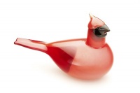 iittala Birds of Toikka Mouthblown Glass Bird, Red Cardinal