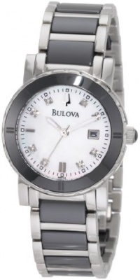 Bulova Women's 98P122 Highbridge Substantial Ceramic + Stainless steel construction Watch