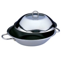 BergHOFF 12-1/2-Inch Non-Stick Stainless Steel Wok