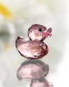 Swarovski Happy Duck Figurine, Rosy Ruby