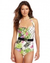 Nanette Lepore Women's Waikiki Reef Seductress One Piece, Ivory, Medium