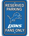 NFL Detroit Lions Plastic Parking Sign