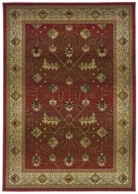 Sphinx Genesis Area Rug 112P1 Red Persian Leaves 9' 9 x 12' 2 Rectangle